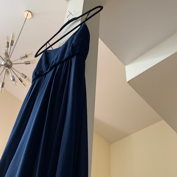 Jenny Yoo Innes Chiffon Navy Dress - Picture 5 of 7